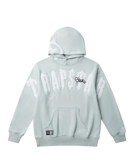 Sudadera Con Capucha Estilo Mano Trapstar Irongate Arch X Geedup Hoodie in Light Grey