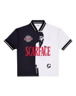 Camiseta Trapstar x Scarface - Diseño en blanco y negro con Tony Montana